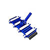 15" Blue and White Vacuum Head with Side Brushes Image 2