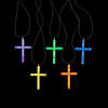 15&quot; Bulk 50 Pc. Necklaces with 2&quot; Cross Glow Stick Charm Image 1