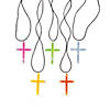 15&quot; Bulk 50 Pc. Necklaces with 2&quot; Cross Glow Stick Charm Image 1