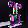 15" Halloween Witch in Cauldron Plastic Infinity Light  Image 2