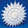 15" Snowflakes Tissue Paper Hanging Decorations - 12 Pc. Image 1