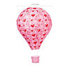15" Valentine Hot Air Balloon Hanging Paper Lanterns - 3 Pc. Image 1