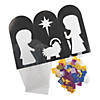 15" x 10 1/4" Accordion Nativity Silhouette Scene Craft Kit - Makes 12 Image 1