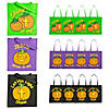 15" x 15" Large Nonwoven Glow-in-the-Dark Christian Pumpkin Tote Bags - 12 Pc. Image 1