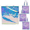 15 " x 16" Large Clear Iridescent Bachelorette Vinyl Tote Bags - 3 Pc. Image 1