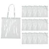 15" x 16" Large Clear Transparent Tote Bags &#8211; 12 Pc. Image 1