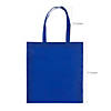 15" x 17" Bulk 48 Pc. Large Blue Nonwoven Tote Bags Image 1