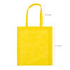 15" x 17" Bulk 48 Pc. Large Yellow Nonwoven Tote Bags Image 1