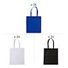 15" x 17" Bulk 72 Pc. Blue Spirit Large Nonwoven Tote Bag Kit Assortment Image 1