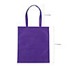 15" x 17" Bulk Large Purple Nonwoven Tote Bags - 48 Pc. Image 1