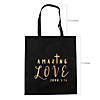 15" x 17" Large Amazing Love Nonwoven Tote Bags - 12 Pc. Image 1