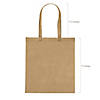15" x 17" Large Beige Nonwoven Tote Bags - 12 Pc. Image 1