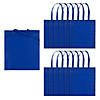 15" x 17" Large Blue Nonwoven Tote Bags - 12 Pc. Image 1