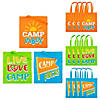 15" x 17" Large Camp Nonwoven Tote Bags - 12 Pc. Image 1