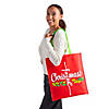 15" x 17" Large Christmas Cross Nonwoven Tote Bags - 12 Pc. Image 2