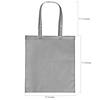 15" x 17" Large Grey Nonwoven Tote Bags - 12 Pc. Image 1