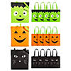 15" x 17" Large Halloween Character Faces Nonwoven Tote Bags - 12 Pc. Image 1