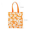 15" x 17" Large Hibiscus Nonwoven Tote Bags - 12 Pc. Image 1