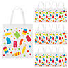 15" x 17" Large Ice Pop Party Vinyl Tote Bags - 12 Pc. Image 1