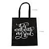 15" x 17" Large It Is Well with My Soul Nonwoven Tote Bags - 12 Pc. Image 1