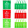 15" x 17" Large Jesus is the Reason Nonwoven Tote Bags - 12 Pc. Image 1