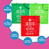 15" x 17" Large Jesus is the Reason Nonwoven Tote Bags - 12 Pc. Image 2