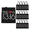 15" x 17" Large John 3:16 True Love Nonwoven Tote Bags - 12 Pc. Image 1