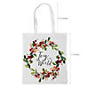 15" x 17" Large Joy to the World Laminated Tote Bags - 12 Pc. Image 1