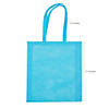 15" x 17" Large Light Blue Nonwoven Tote Bags - 12 Pc. Image 1