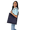 15" x 17" Large Navy Blue Nonwoven Tote Bags - 12 Pc. Image 2