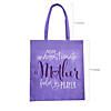 15" x 17" Large Never Underestimate a Mother Fueled by Prayer Nonwoven Tote Bags - 12 Pc. Image 1