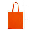 15" x 17" Large Nonwoven Bright Yellow, Red, Blue or Orange Tote Bags - 12 Pc. Image 1
