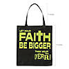 15" x 17" Large Nonwoven Glow-in-the-Dark Faith Over Fear Tote Bags - 12 Pc. Image 1