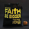 15" x 17" Large Nonwoven Glow-in-the-Dark Faith Over Fear Tote Bags - 12 Pc. Image 2