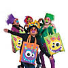 15" x 17" Large Nonwoven Monster Face Tote Bags - 12 Pc. Image 2