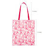 15" x 17" Large Nonwoven Pink Ribbon Awareness Tote Bags - 12 Pc. Image 1