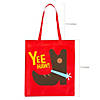 15" x 17" Large Nonwoven Western Tote Bags - 12 Pc. Image 1