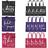 15" x 17" Large Nonwoven Woman of God Tote Bags - 12 Pc. Image 1