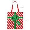 15" x 17" Large Nonwoven Wrapped Christmas Present Tote Bags - 12 Pc. Image 1