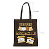 15" x 17" Large S&#8217;mores Squad Nonwoven Tote Bags - 12 Pc. Image 1