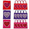 15" x 17" Large Valentine Snake Print Nonwoven Tote Bags - 12 Pc. Image 1