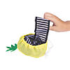 15" x 22" Large Pineapple Foldable Nylon Tote Bags - 6 Pc. Image 2