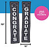 15" x 70" Graduation Congrats Graduate Polyester Pillar Buntings Image 2