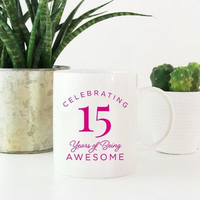 15 Years Awesome Ceramic Mug Image 1