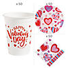 150 Pc. Valentine&#8217;s Day Hearts Disposable Tableware Kit for 50 Guests Image 1