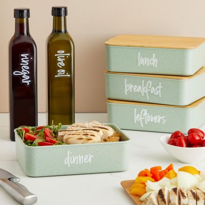 158 Pack Script Supplementary Pantry, Fridge &amp; Freezer Name Label Stickers for Food Storage Container, Jar &amp; Canisters Image 1