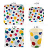 159 Pc. Happy Birthday Polka Dot Disposable Tableware Kit for 24 Guests Image 1