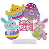 16" &amp;#8211; 24" Easter Whimsy Egg Hunt Age Range Single-Sided Plastic Yard Signs - 4 Pc. Image 1