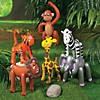 16" - 25" Inflatable Vinyl Happy Zoo Animal Assortment - 12 Pc. Image 1