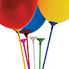 16 3/4" Bulk 144 Pc. Solid Color Plastic Balloon Sticks with Cups Image 1